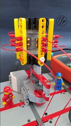I built a working LEGO Power Generator #lego #engineering #viralshorts
