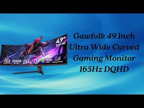 49 Inch Ultra Wide Curved Monitor 165Hz Gaming Test Worth It | Gawfolk Store Is It Good