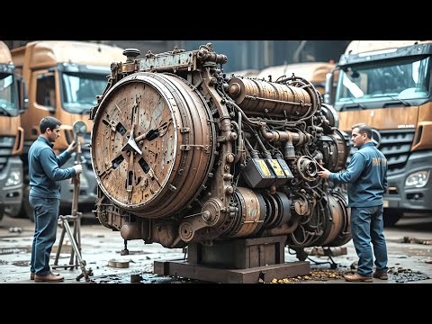 Incredible Mercedes Truck Engine Restoration | Seized & Rusted Engine Repaired to Perfection