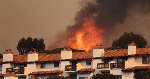 Strong winds pick up in L.A. as fires burn
