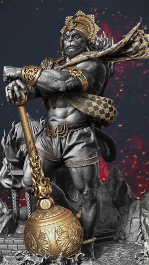 Hanuman ji ka ah mantra bolne se hanuman jaga chahe prakat ho jate hai #shorts