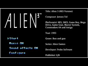 Alien 3 (NES) [Soundtrack in FULL HD & 320 KBPS]