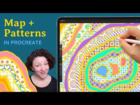 Filling Organic Shapes With Patterns in Procreate | Abstract Doodle Process