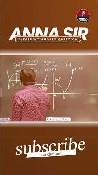Differentiability Question Shortcut! | Anna Academy Maths | Sharp Corner Trick #shorts