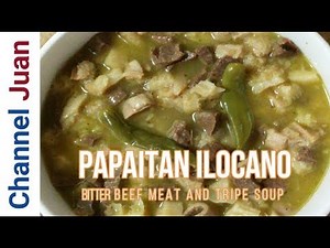Papaitan Ilocano Recipe - beef meat and tripe pinapaitan