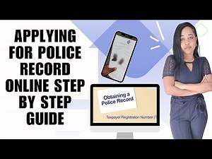 HOW TO APPLY FOR POLICE RECORD ONLINE / STEP BY STEP GUIDE; Only took 8 minutes