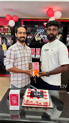 Jino Cyriac on Instagram: "First sale of redmi note 15🥰 #oxygendigitalexpert #xioami #redmi #kerala #keralagodsowncountr"