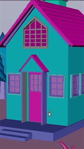 Cartoon House Modeling in Autodesk Maya #shorts #cgi #autodeskmaya