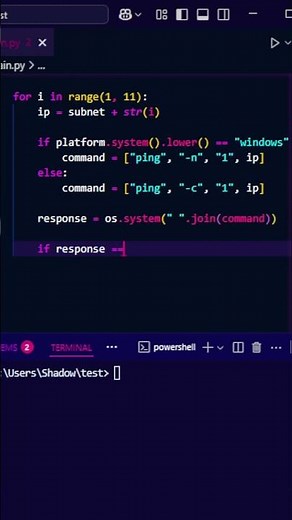 Network Scanner in Python 🐍 #python #cybersecurity #development