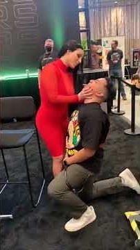 Angela white #spit s in a fan's mouth