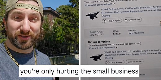 Man's self-declared war on Amazon involves shipping back 100-pound anvils, one at a time