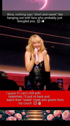 Sabrina Carpenter Chillin with Fans at Montreals Short n Sweet Tour #sabrinacarpenter