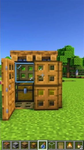 Minecraft When I Need AHouse In 50s second...😤 (World's Smallest Violin) #minecraft #shorts