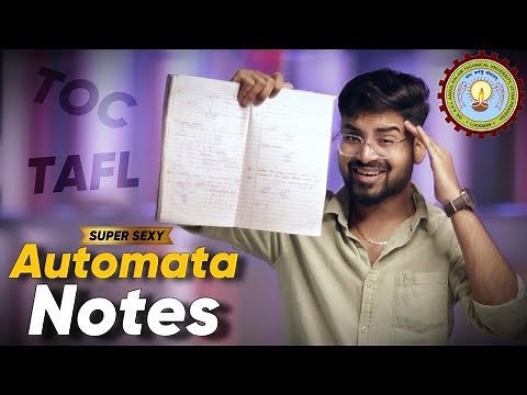 Theory of Automata and Formal Languages AKTU Handwritten PDF Notes | TAFL TOC Notes