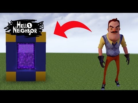 HOW TO MAKE A HELLO NEIGHBOR PORTAL - MINECRAFT