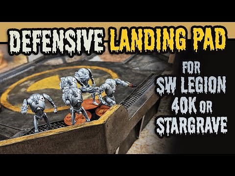 Scratch Built LANDING PAD for Sci Fi & Modern Wargaming!