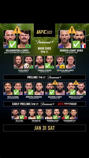 UFC 325 PICKS - VOLKANOVSKI VS LOPES