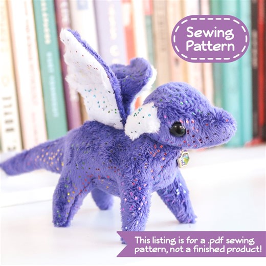 Tiny Dragon Plush Sewing Pattern - PDF Digital Download - No Physical Items Sent - Etsy