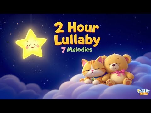 Twinkle Twinkle Little Star 🌟 2 Hours Loop | 7 Melodies English Nursery Rhyme | Baby Sleep Lullaby