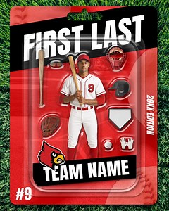 Editable Photoshop Action Figure Template Series | Baseball Packaging (seniors, Game Day) - Etsy