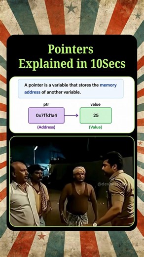 Pointers in C 🤯🔥| Pointers tamil #shortsfeed #coding #programming #java #cprogramming #engineering