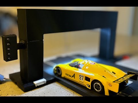Scalextric DIY lap counter light bridge powered by a 48k ZX Spectrum - Arduino Compatible