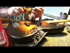EMG J Bass active pickup & BTC control install 5-27-24