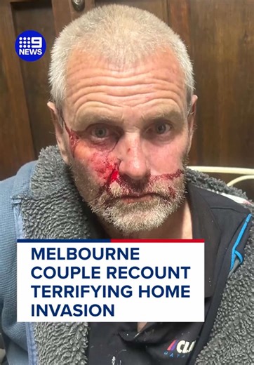 Two gunmen are on the run after storming a Melbourne home and threatening the residents inside, who put on a brave front despite the terrifying ordeal. #Melbourne #crime #news #Victoria #9News