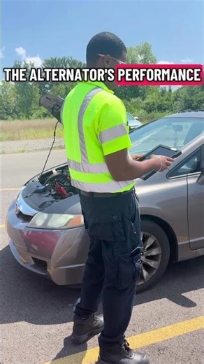 What does a roadside battery check look like?
