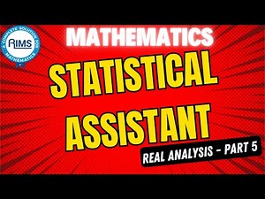 Statistical Assistant | Mathematics | Real Analysis | Part 5 | Kerala PSC | Economics | Commerce |