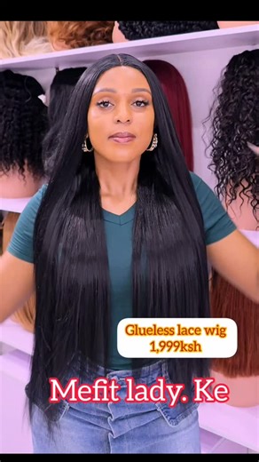 Semi human closure lace wig Can be washed and use heat | Mefit Lady Wigs Kenya