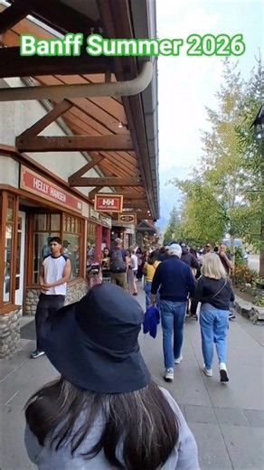 Banff Avenue walking
