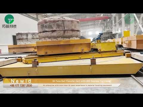 35 Tons Rail Transfer Cart with 360 Degrees Turntable#customized #machine #manufacturing #tech