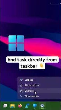 End Task directly from taskbar in Windows 11
