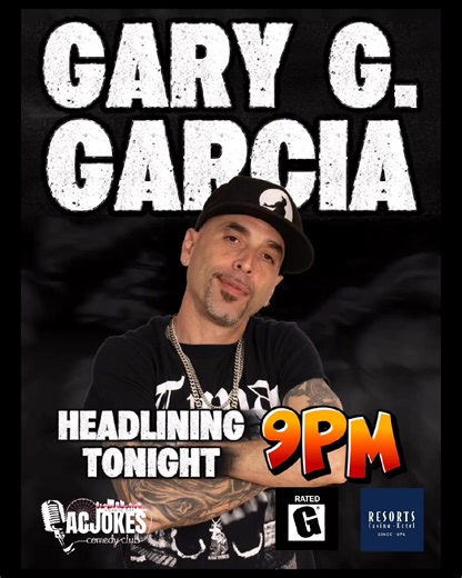 🎤 FRIDAY NIGHT LAUGHS 🎤 Get ready for a night of belly laughs, wild punchlines, and pure comedy gold — only at Resorts Casino Hotel 🎰 🕘 9PM Showtime 🔥 Headliner: Gary G Garcia 🤣 Featuring: Ray Vazquez 🎙️ Hosted byBuda The ComedianPickett This trio is bringing the heat and the hilarity — and trust us, you don’t want to miss it. 📍One show. 💥 Nonstop laughs. 😆 Unforgettable vibes. 🎟️ Tickets going fast — grab yours NOW and come laugh your Friday night away! #FridayNightLaughs #ComedyNigh