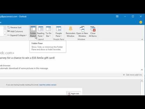 Outlook Folder Display Lost
