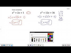 Factoring Special Forms