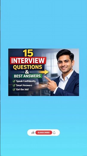 Crack Any Interview with These 15 Answers 💼15 Questions That Can Get You Hired 🚀#Shorts