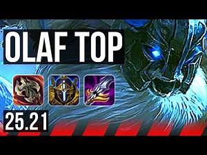 OLAF vs NASUS (TOP) | 9 solo kills, Dominating | NA Grandmaster | 25.21