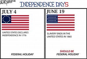 Time to make Juneteenth official national holiday: Darcy cartoon