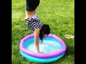 Gymnastics in a pool
