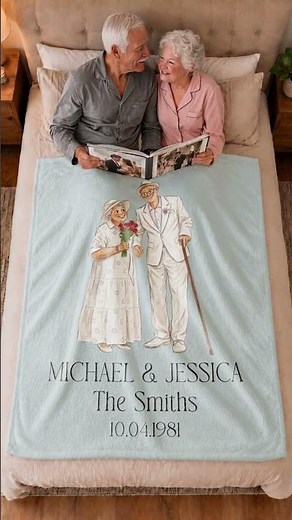 Wrap your favorite couple in this soft blanket and make every moment feel warm and special.#gifts