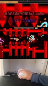 Bloodbath Ending by aIM GMD — the final 10 seconds of a legend 🔥😳 #gd #geometrydash
