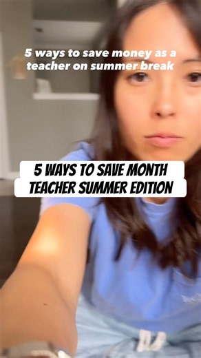 How to save money as a teacher on summer break #shorts #teacher