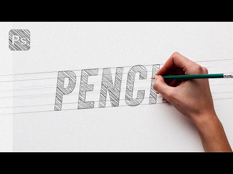Pencil Sketch Text Effect in Photoshop Tutorial