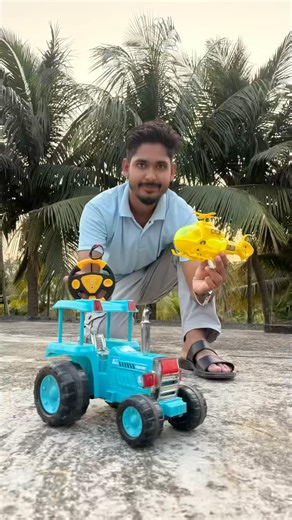 remote control helicopter Vs tractor unboxing #short ￼