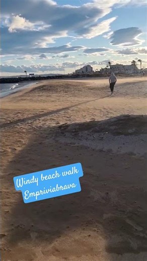 This windy beach almost stopped our walk #family #shorts