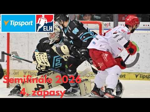 Souhrn čtvrtých zápasů Semifinále Extraligy 2026: Sparta-Pardubice, Vary-Třinec