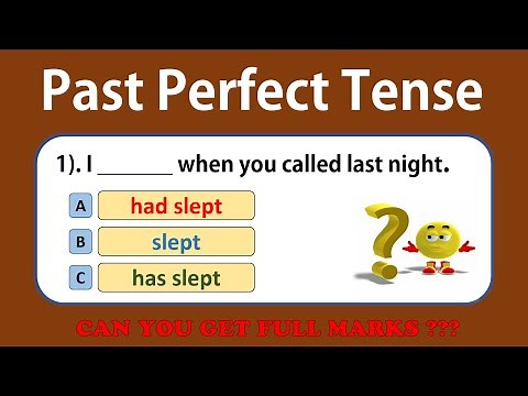 Past Perfect | PAST PERFECT TENSE QUIZ | Grammar test