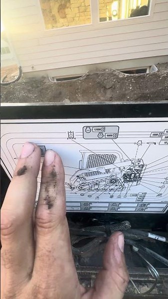 Cat compact track loader ￼grease, and service chart. Helpful tips.